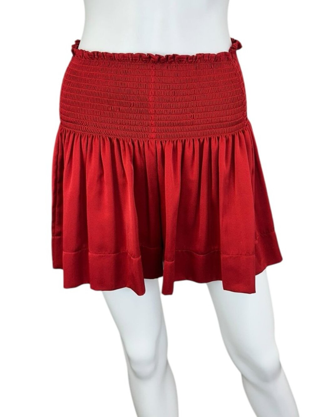 KOCH Red Satin Erica Skort Size S